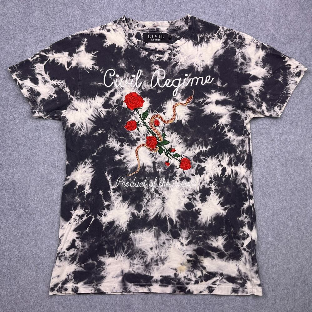Civil Regime‎ T-Shirt Mens Medium Tie-Dye Short Sleeve Product of the Poison